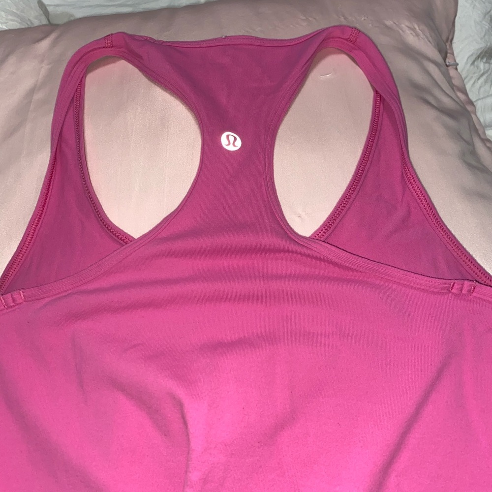 pink lulu tank top